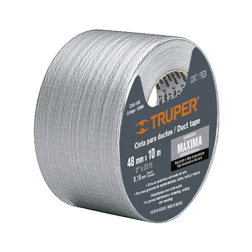[H050975] TRUPER CINTA P/DUCTOS 48MM    X10MT ESPESOR 0.19MM CDU-10X