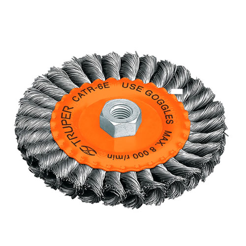 [H050811] TRUPER CARDA CATR-6E 6" 5/8-11 CIRCULARES ALAMBRE TRENZADO