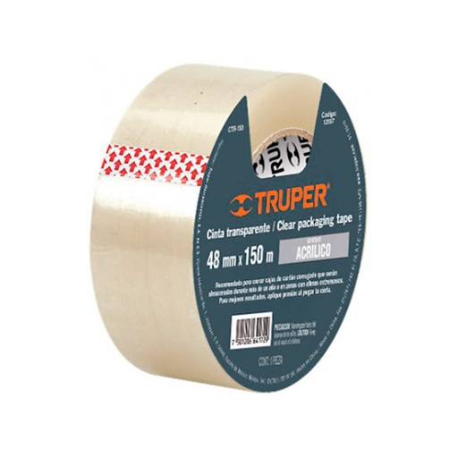 [H051006] TRUPER CINTA EMPAQUE          TRANSPARENTE 2"X50M