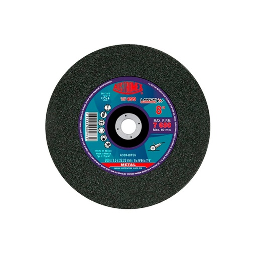 [HC01776] AUSTROMEX DISCO CORTE 499 8X1/8X7/8 PLANO METAL LARG