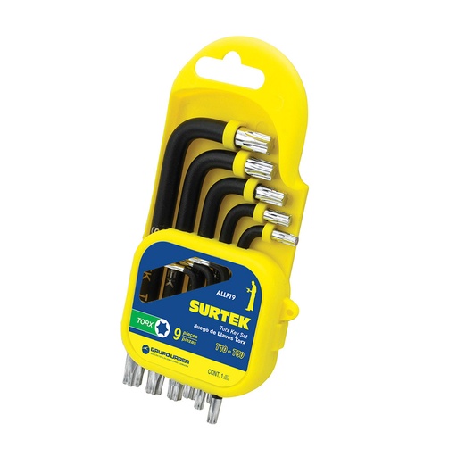[H017280] SURTEK LLAVE TORX T/NAVAJA JGO/9PZ ALLFT9