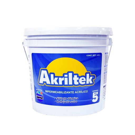 [C1001630] AKRILTEK IMPERM 5AÑOS BLANCO  4LT
