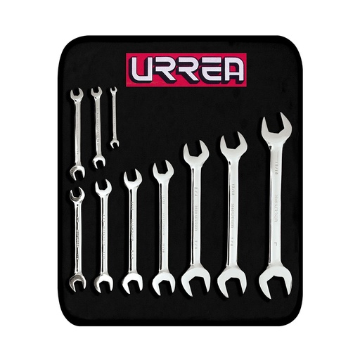 [C2001633] URREA JGO 10 LLAVES ESPANOLAS 3000D 3/16X1/4 A 15/16X1"