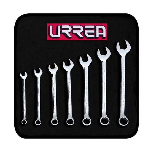 [C2001419] URREA JGO LLAVES COMB STD     12PTAS 7PZ PULIDO