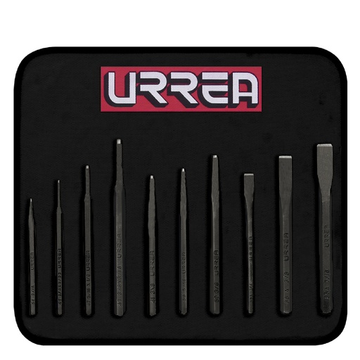 [C2001030] URREA JGO 10PZ PUNZON Y CINCEL NO.2