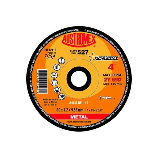 [C2000871] AUSTROMEX PUNTA MONTADA CAFE A11 414 A. INOX 7/8X2" VAST 1/