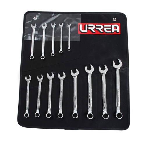 [C2001706] URREA JGO LLAVES COMB MET     12PTAS 9PZ PULIDO