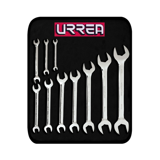 [C2003304] URREA JGO 10 LLAVES ESPANOLAS 3000H 1/4X5/16 A 1-1/16X1-1/8"