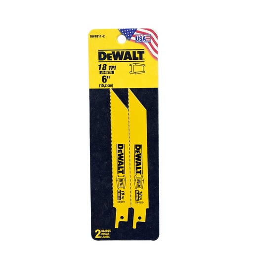 [C2004017] DEWALT SEGUETA P/SIERRA SABLE 2/PZ DW4811-2