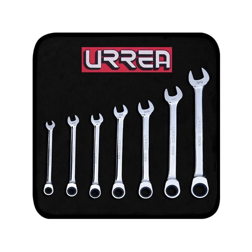 [C2006932] URREA LLAVE COMB. JGO/7PZ C/MATRACA1200CM