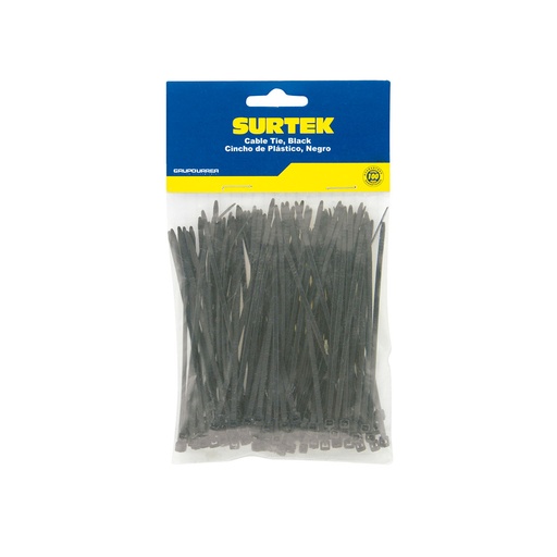[C3001964] SURTEK CINCHO-COLLARIN 50PZ   NEGRO 4.8X160MM 114207