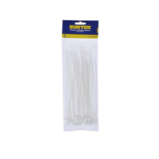 [C3001961] SURTEK CINCHO-COLLARIN 50PZ   NATURAL 4.6X200MM 114210