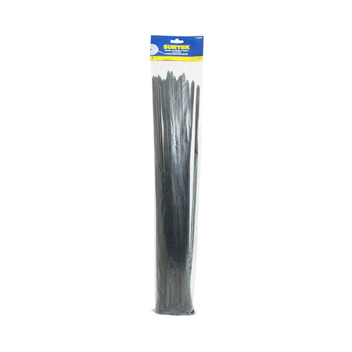 [C3001967] SURTEK CINCHO-COLLARIN 50PZ   NEGRO 4.6X200MM 114211