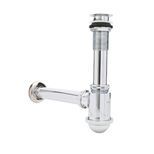 [C4000391] URREA CESPOL P/LAVABO LATON   CROMO CONTRA HIERRO 206H