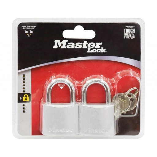 [C5003948] MASTER LOCK CANDADO 740-T ZAMAC 2PZ ML246