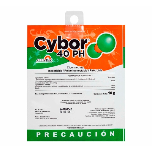 [C7001570] ALLISTER INSECTICIDA URBANO   CYBOR 40PH 10GR