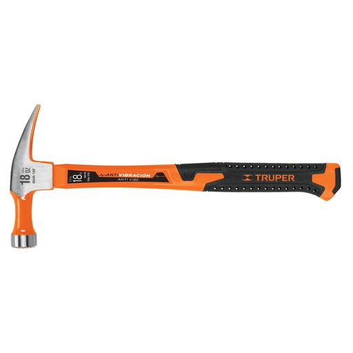 [HC04907] TRUPER MARTILLO DE UÑA RECTA  MANGO FIBRA DE VIDRIO MAR-18F