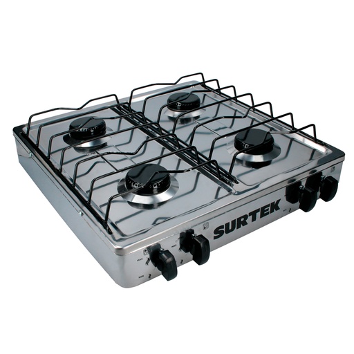 [HC139453] SURTEK ESTUFA DE GAS EGAF4    4 QUEMADORES A. INOX