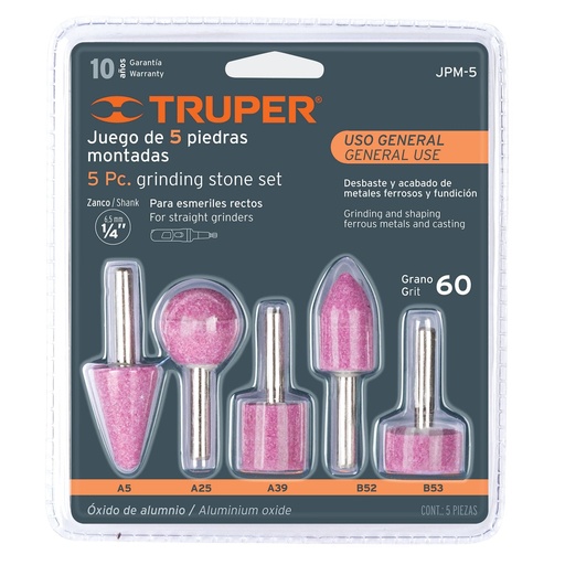 [HC10151] TRUPER PUNTAS MONTADAS JPM-5 5PZA USO GENERAL