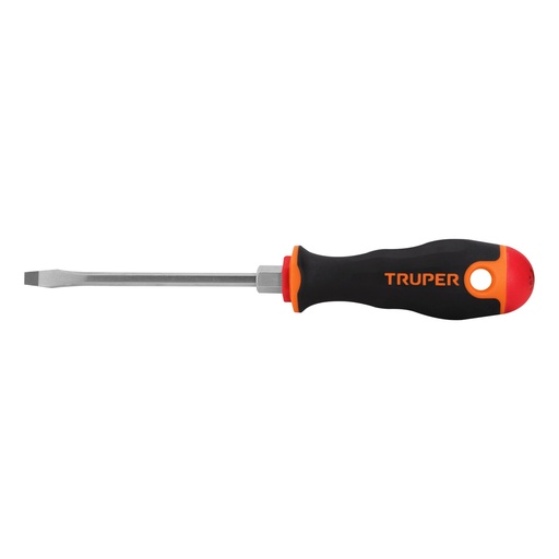 [HC16054] TRUPER DESARMADOR PLANO DR-3/16X4B PUNTA FIJA MAGNETIZADA