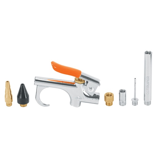 [HC16167] TRUPER PISTOLA SOPLETEADORA JAN-7 2 BOQUILLAS 4 ACCESORIOS