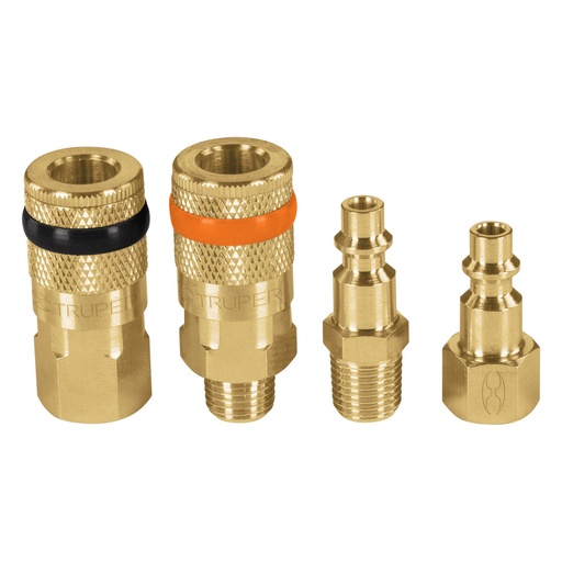 [HC16214] TRUPER COPLE CORAL-4 Y CONECTORES LATON 4PZA