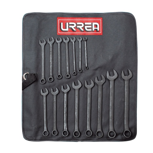 [HC13131] URREA JGO 15PZ URR1200FMB LLAVE COMB MM BLACK