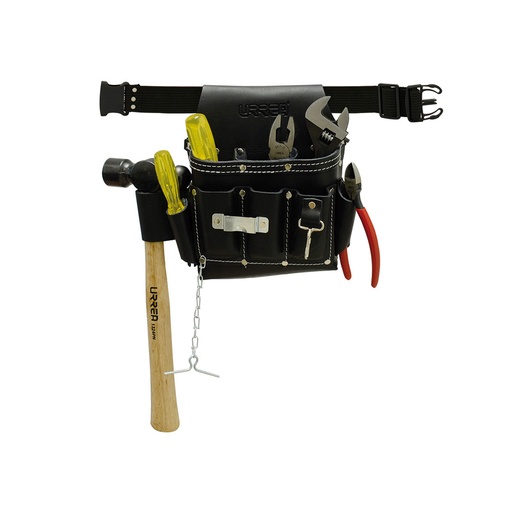 [HC13288] URREA JGO HERRAMIENTA 7PZ     ESTUCHE CUERO