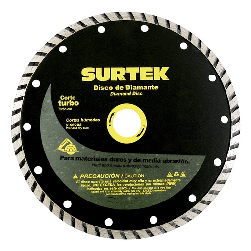 [HC54033] SURTEK DISCO DIAMANT 4 1/2" CTE TURBO