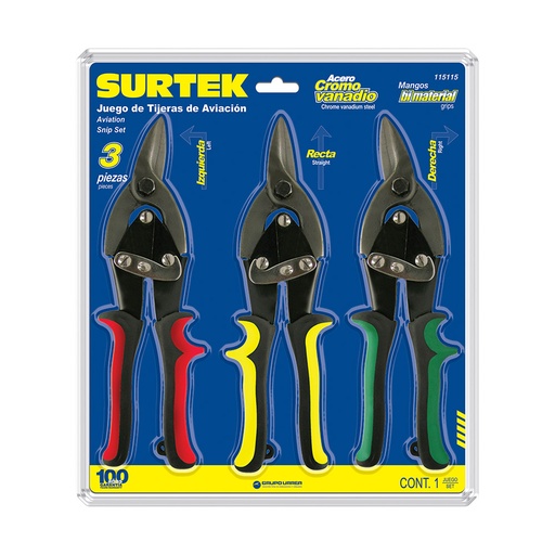 [HC54097] SURTEK TIJERA DE AVIACION 3PZ 115115