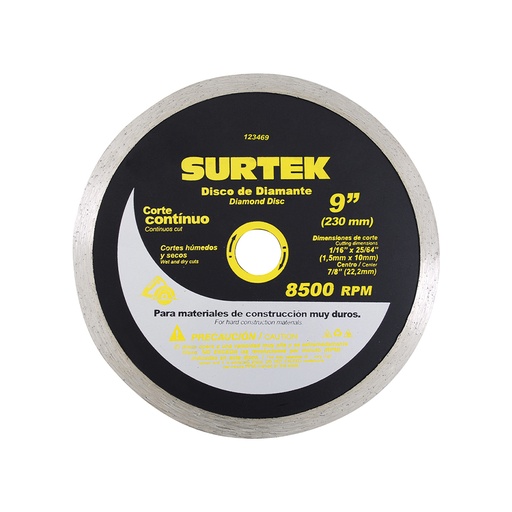 [HC54359] SURTEK DISCO DIAMANTE 9" CTE CONTINUO