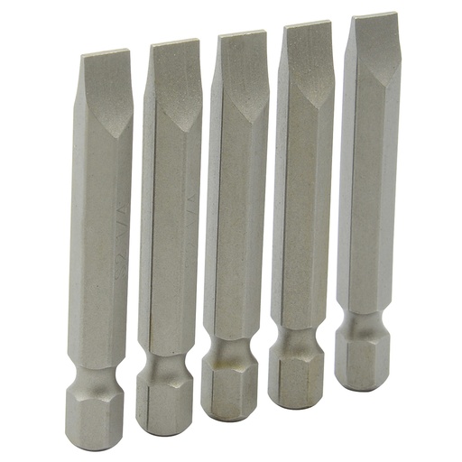 [HC55048] SURTEK JGO PUNTAS PLANAS 5PZ  1/4X2" INTERCAMBIABLES PF524