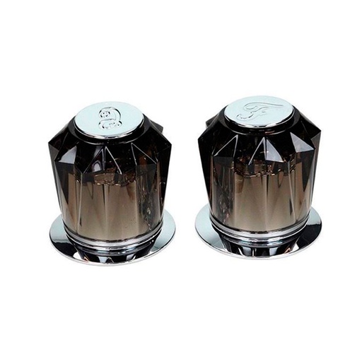 [HC55987] DICA MANERALES ACRILICO JGO   GDE HUMO C/CHAPETON HDG