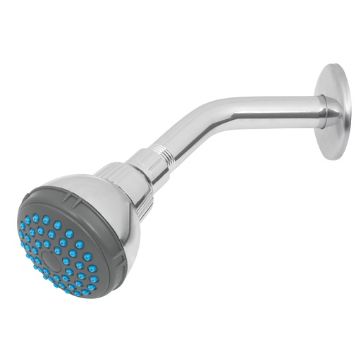 [HC56358] FOSET REGADERA R-506 2 1/2" C/BRAZO Y CHAPETON ACERO INOX