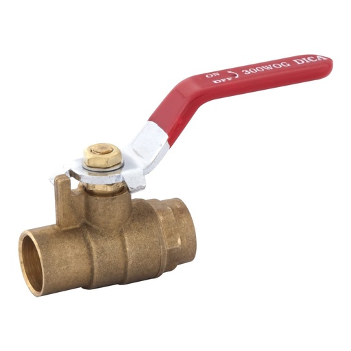 [HC55797] DICA VALVULA BOLA SOLDABLE    019MM 3/4" LATON