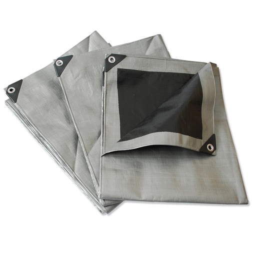 [HC56862] LONA REFORZADA GRIS 4X6M      LR4X6