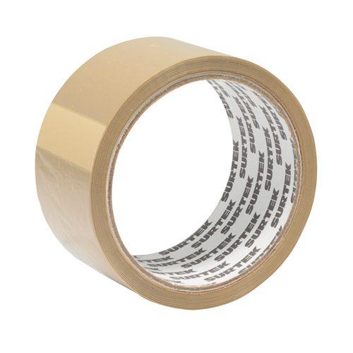 [HC55617] SURTEK CINTA DE EMPAQUE 2X50MT 138017  CANELA