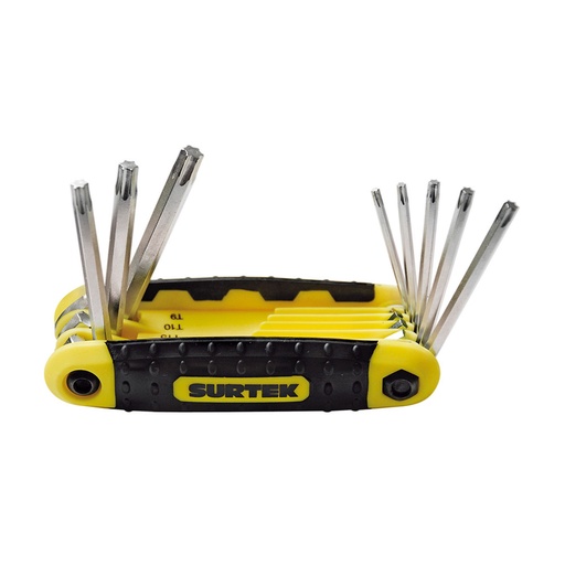 [HC56923] SURTEK LLAVE HEX TORX EN NAVAJA 8PZ ALLFTNX8