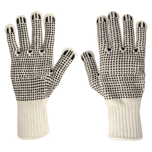 [HC56304] PRETUL GUANTE ALGODON GU-PU-P C/PUNTOS PVC EN PALMA Y DORSO