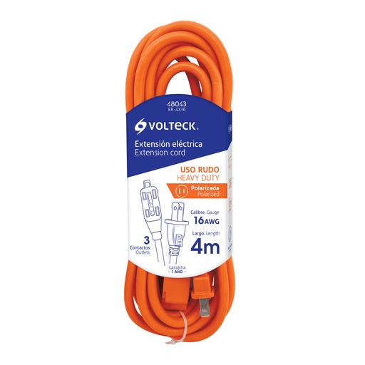 [HC56785] VOLTECH EXTENSION ELECT USO   RUDO 16AWG 4MT ER-4X16