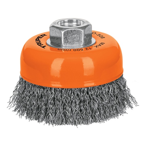 [HC43060] TRUPER CARDA CO-508 3" 5/8 11 COPA ALAMBRE ONDULADO FINO