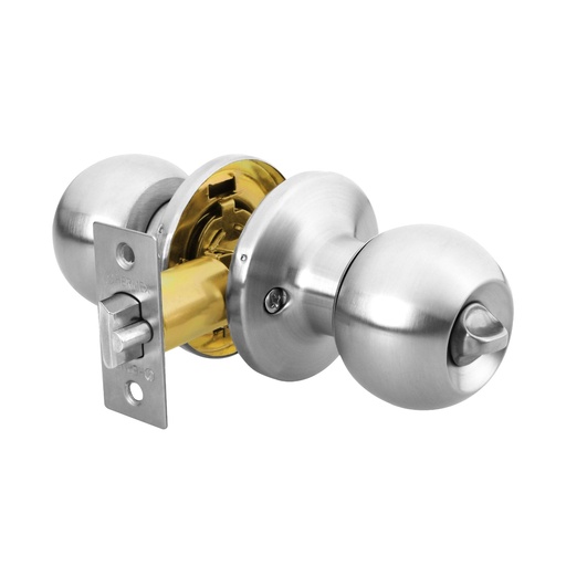 [HC42990] HERMEX CERRADURA RECAMARA     POMO CROMO ESFERA BALT-CM-RP