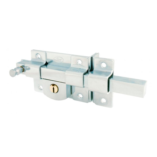 [HC43372] LOCK CERRADURA BARRA FIJA     DER CROMO LLAVE STD L560DCBB