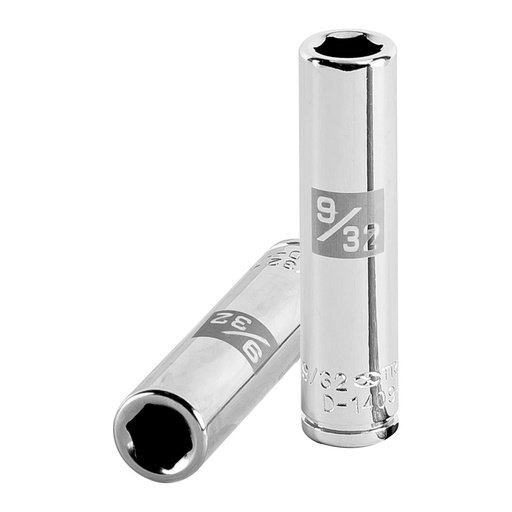 [HC46704] TRUPER DADO D-4709-L 9/32" CUADRO 1/4" LARGO 6 PUNTAS STD