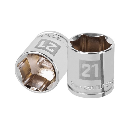 [HC46750] TRUPER DADO D-5221-HM 21MM CUADRO 3/8" 6 PUNTAS MM