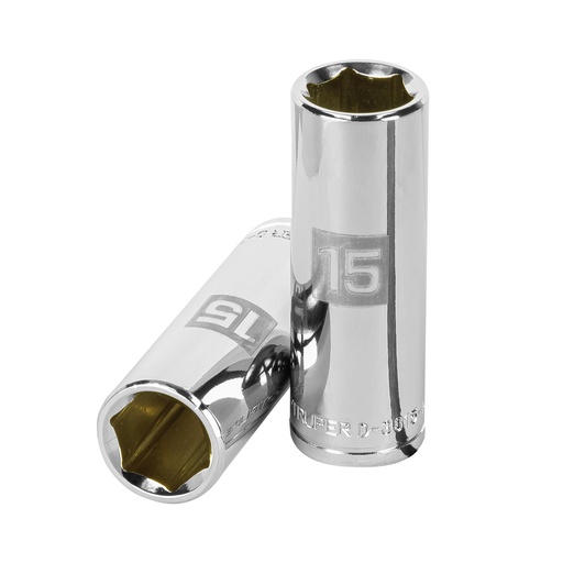 [HC44632] TRUPER DADO D-5015-HM 15MM CUADRO 3/8" LARGO 6 PUNTAS MM