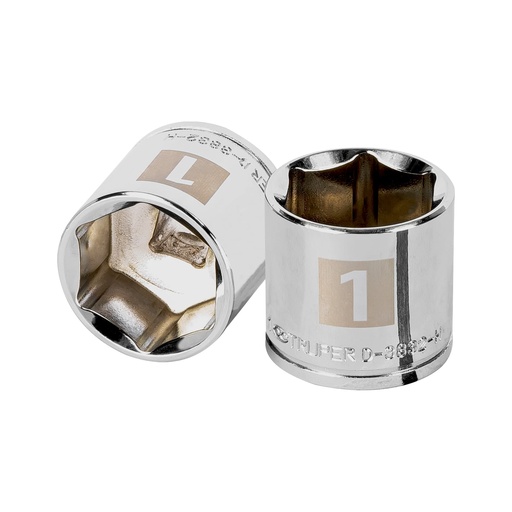 [HC46989] TRUPER DADO D-5232-H 1" CUADRO 3/8" 6 PUNTAS STD