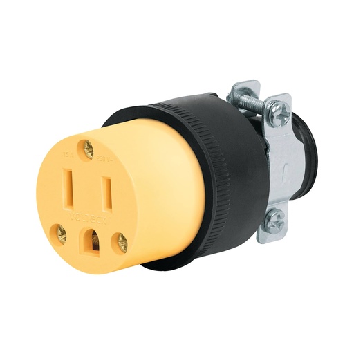 [HC44379] VOLTECH CONTACTO COR-A VOLTECH REFORZADO 2 POLOS C/TIERRA