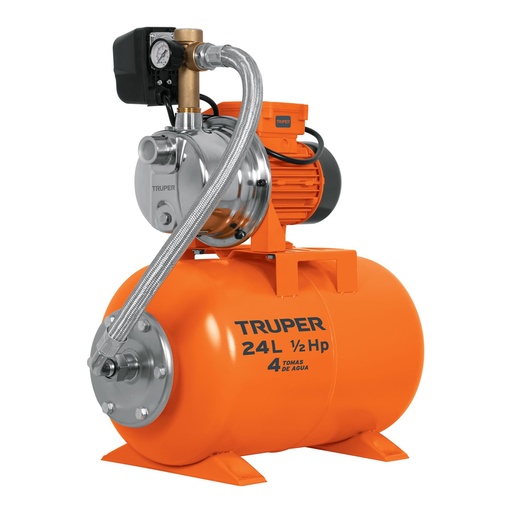 [HC45119] TRUPER HIDRONEUMATICO HIDR-1/2X24 1/2HP 24LT