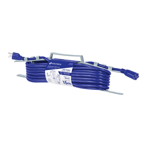 [HC44927] VOLTECH EXTENSION ELECT USO   RUDO 16AWG 15MT ATERRIZ ERA-15